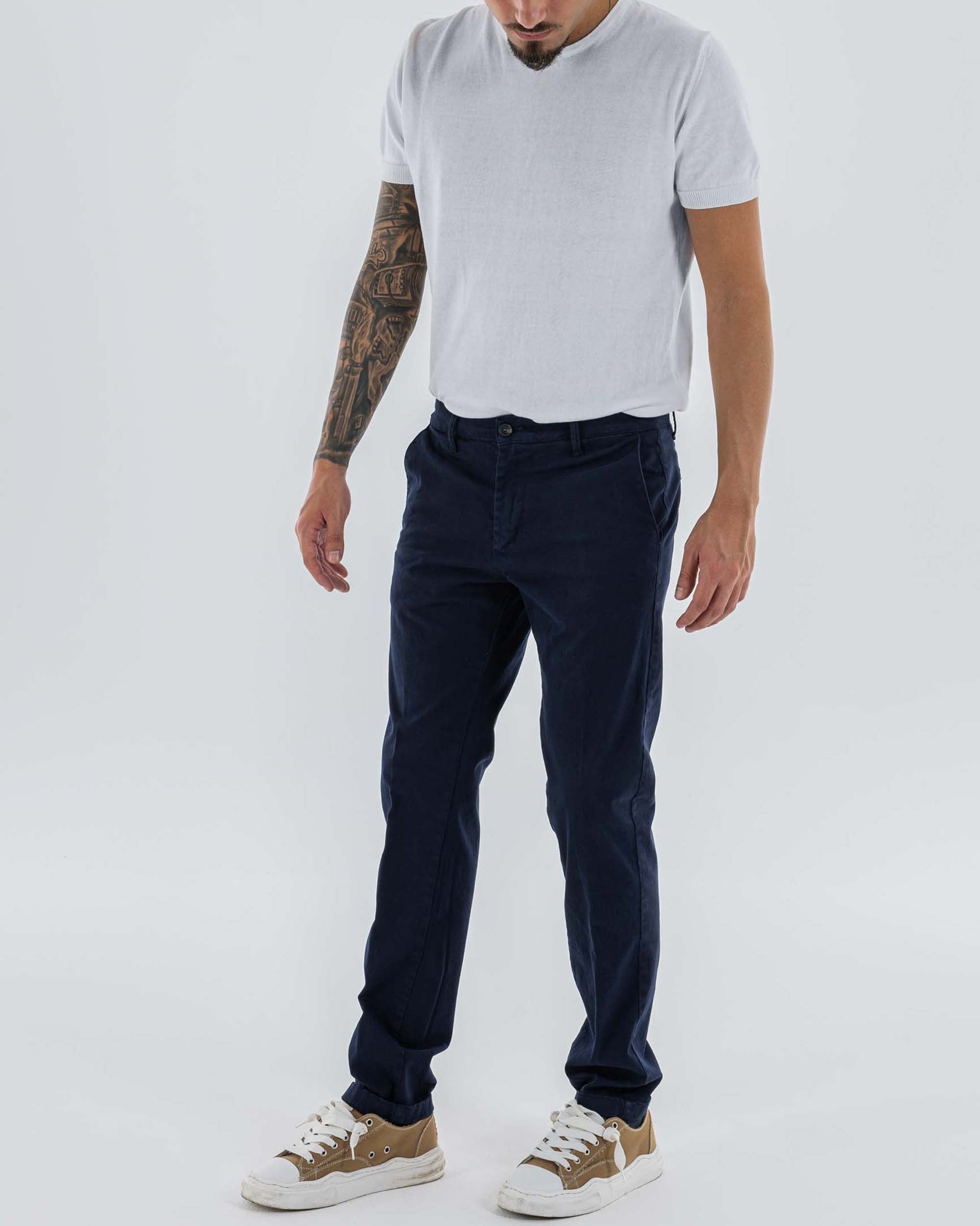 Pantalone tasca America Blu